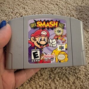 Super Smash Bros. Video Game Cartridge (Nintendo N64 1996)